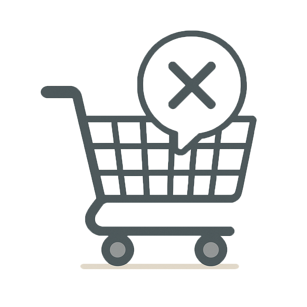 Illustration of an empty shopping cart.