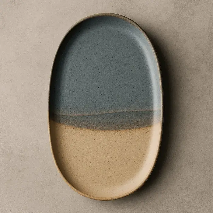 A product photo of Ceramic Serving Platter from Prairie Clay Co..