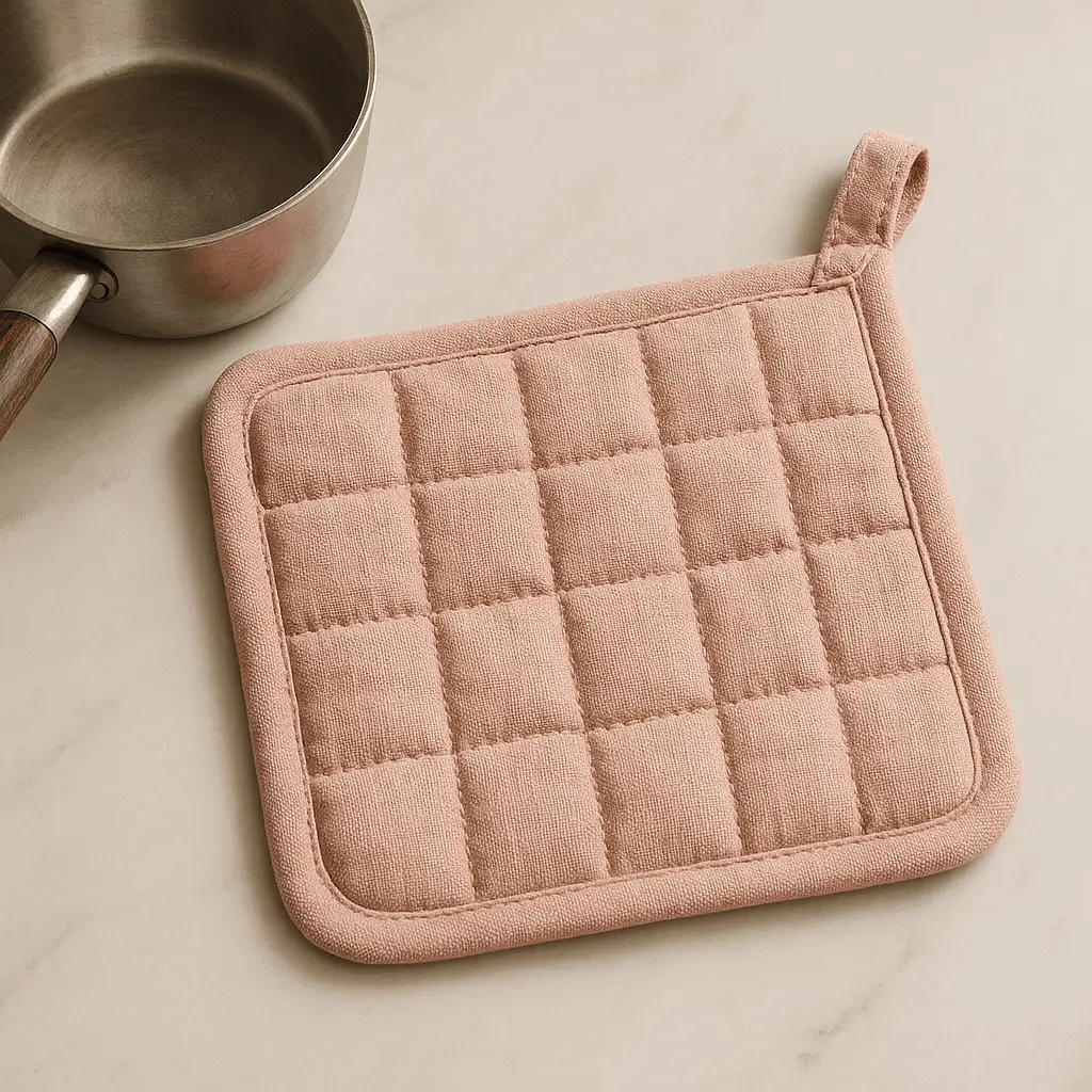 A product photo of Quilted Potholder from Hearthcraft Linens.