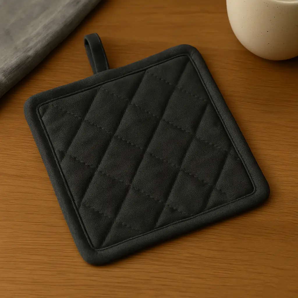 Charcoal A product photo of Quilted Potholder from Hearthcraft Linens in the Charcoal colour.