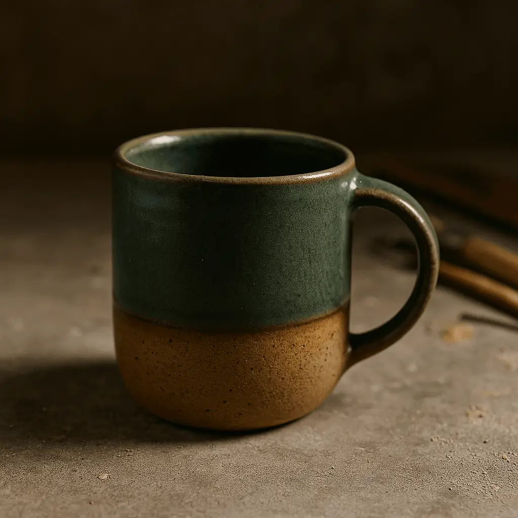 A product photo of 12oz Mug from Prairie Clay Co. in the Forest colour.