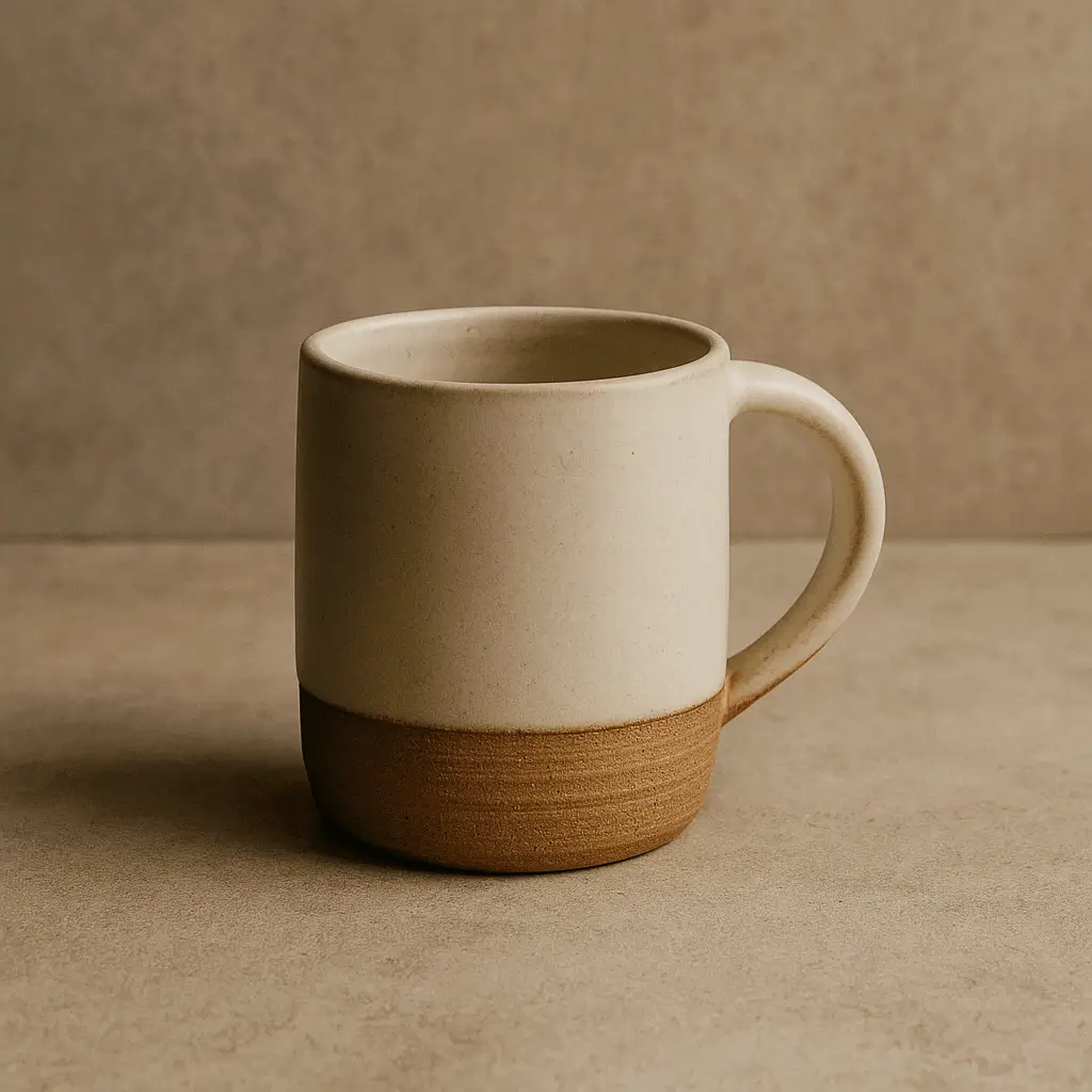 A product photo of 12oz Mug from Prairie Clay Co. in the Sand colour.
