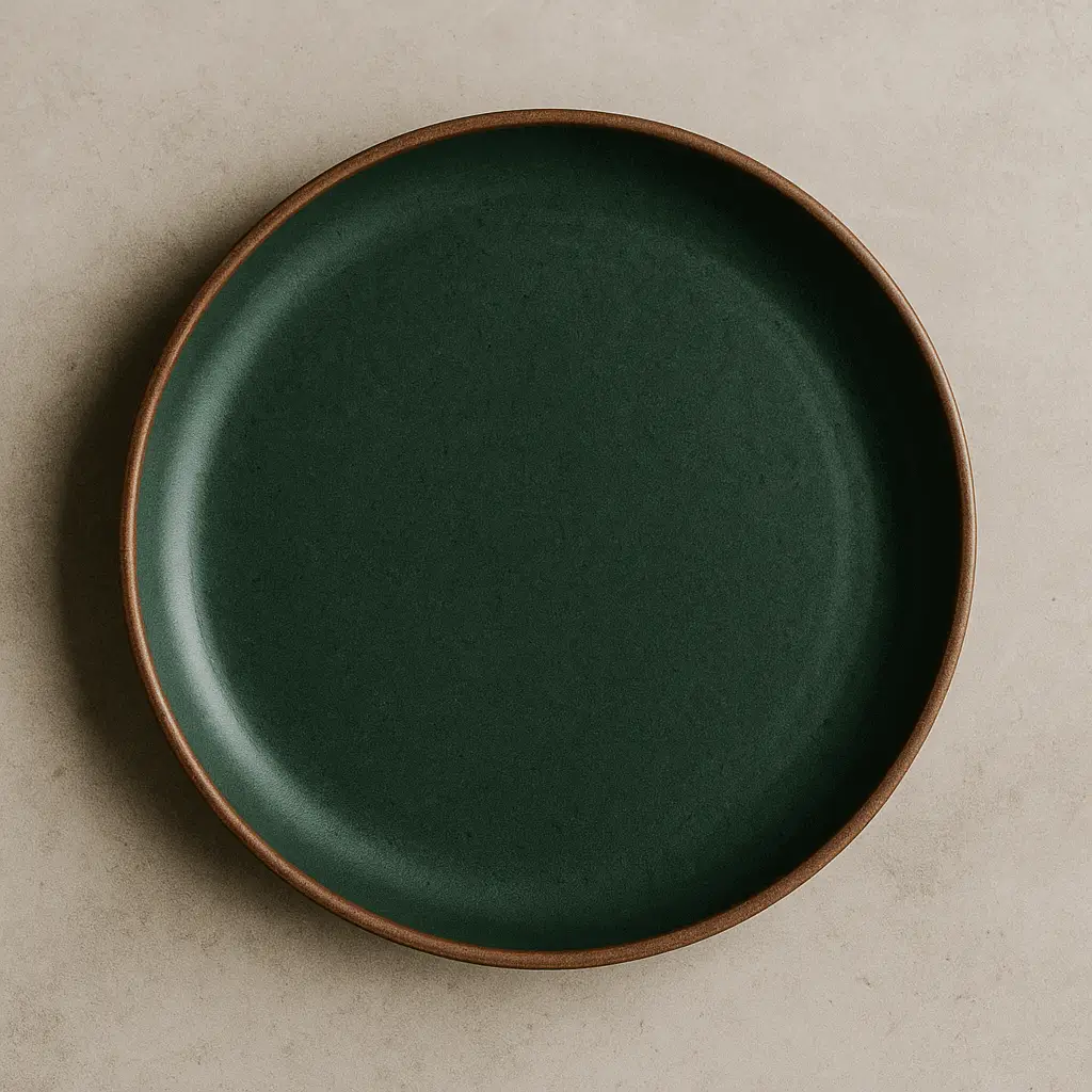 A product photo of Dinner Plate from Prairie Clay Co. in the Forest colour.