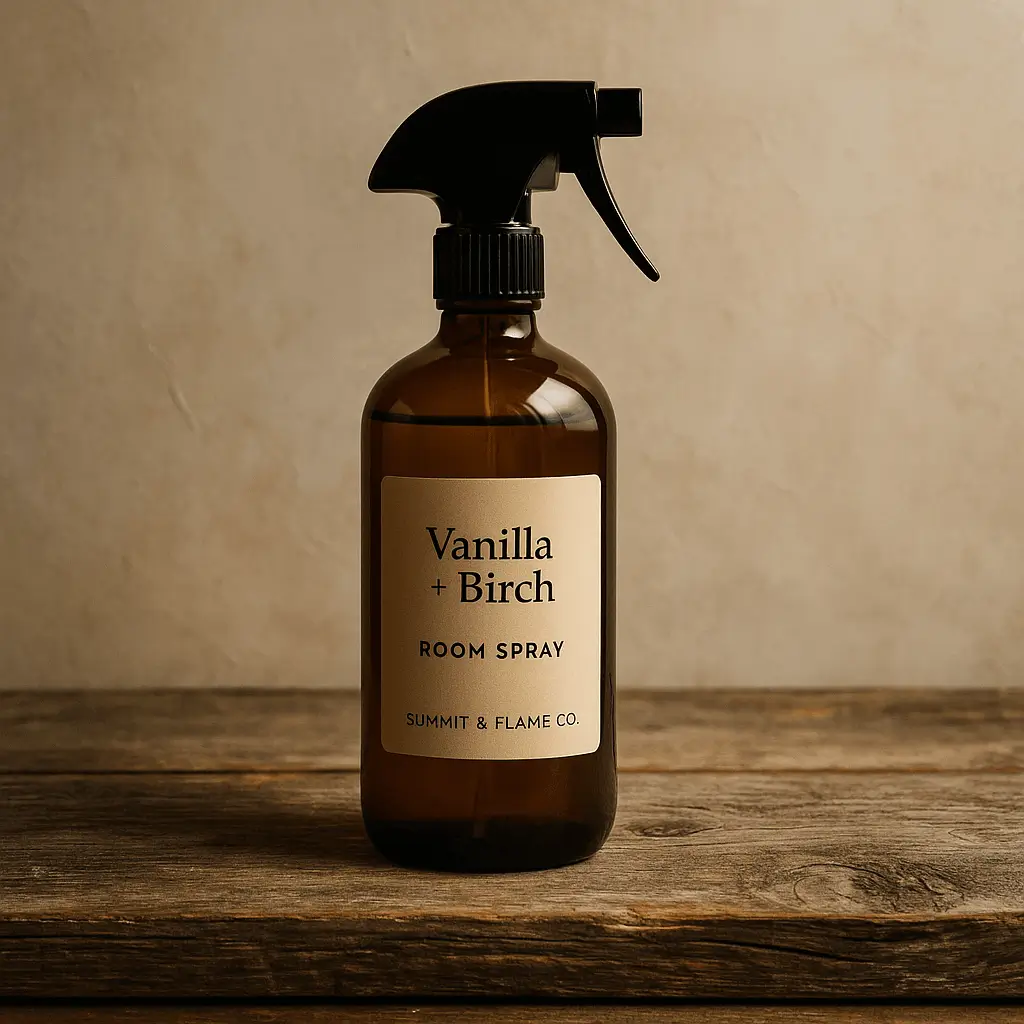 Vanilla + Birch A product photo of Room Spray from Summit & Flame Co. in the 'Vanilla + Birch' scent.