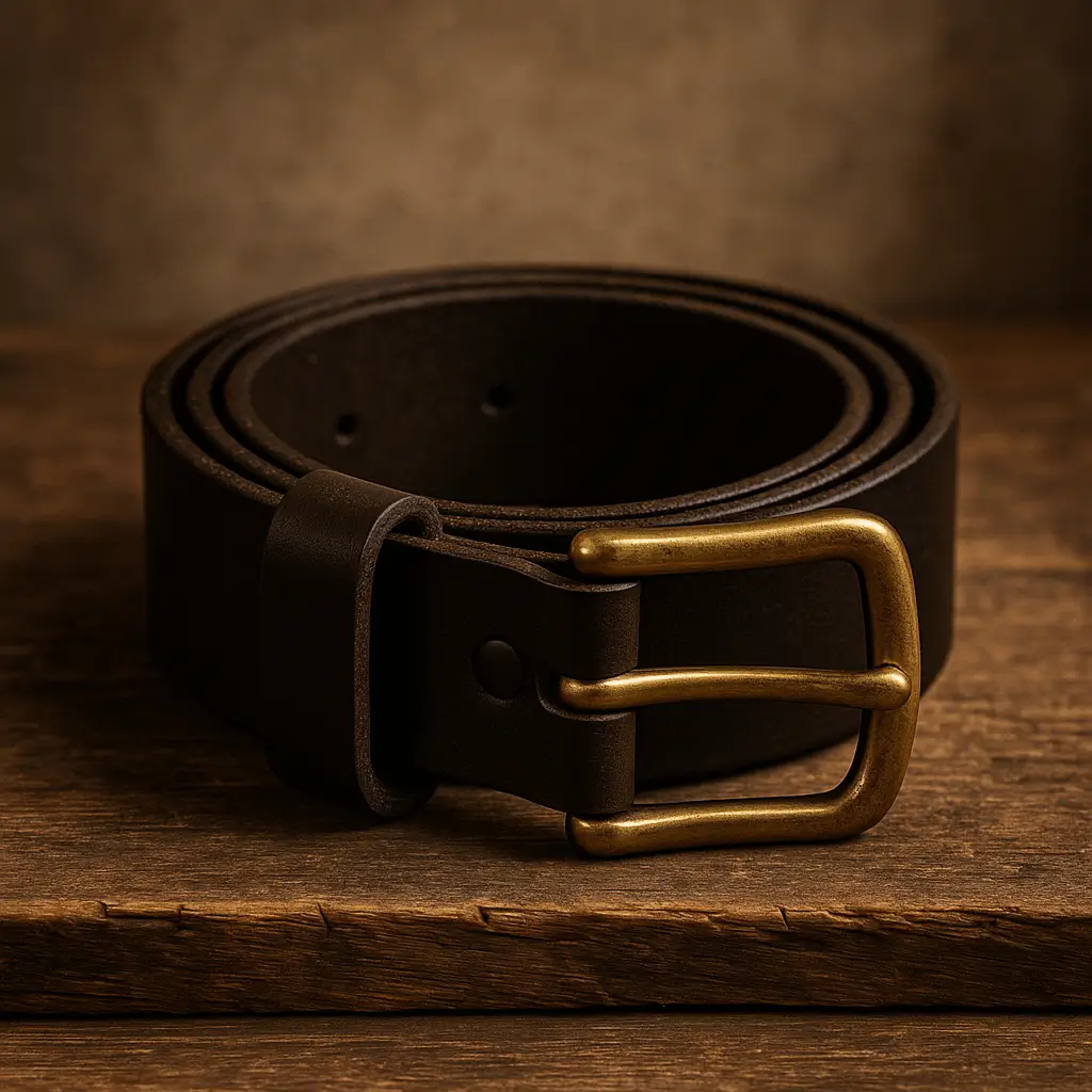 Espresso A product photo of Leather Belt from Trailhead Leatherworks in the Espresso colour.