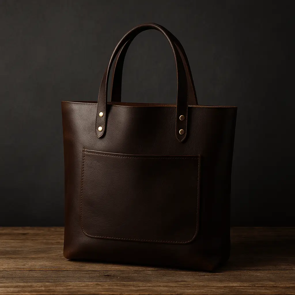 Espresso A product photo of Leather Tote Bag from Trailhead Leatherworks in the Espresso colour.