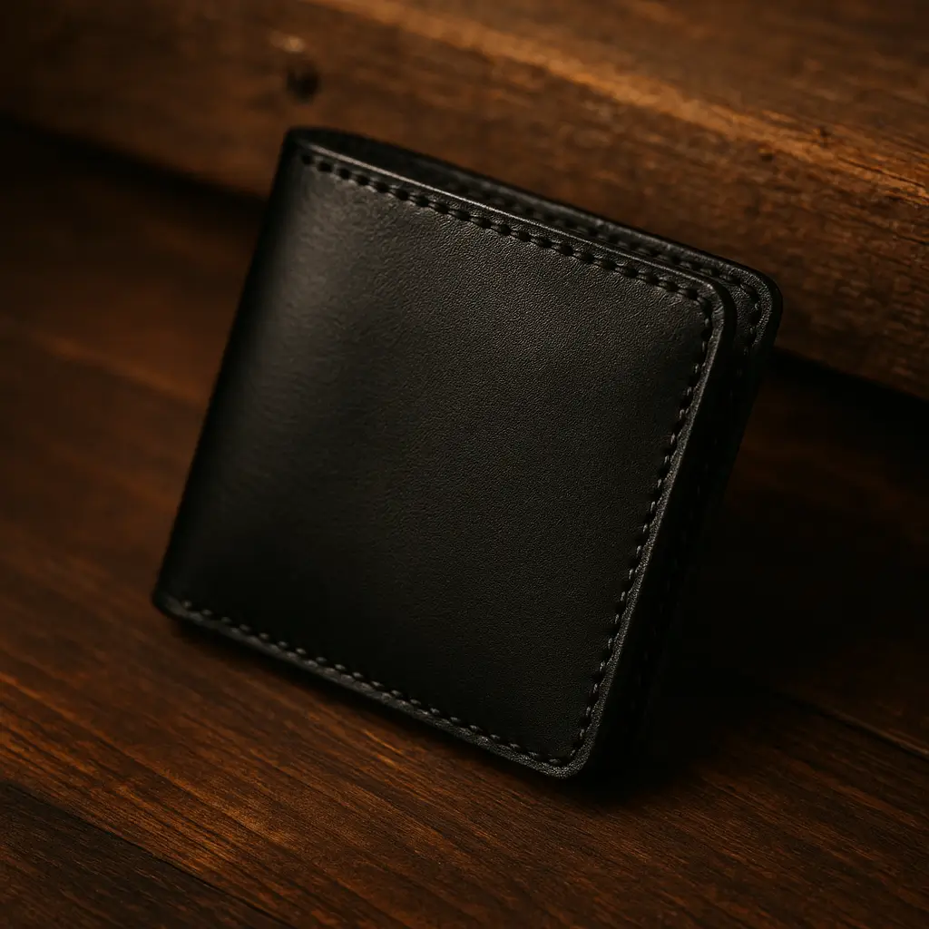 Black A product photo of Bifold Wallet from Trailhead Leatherworks in the Black colour.