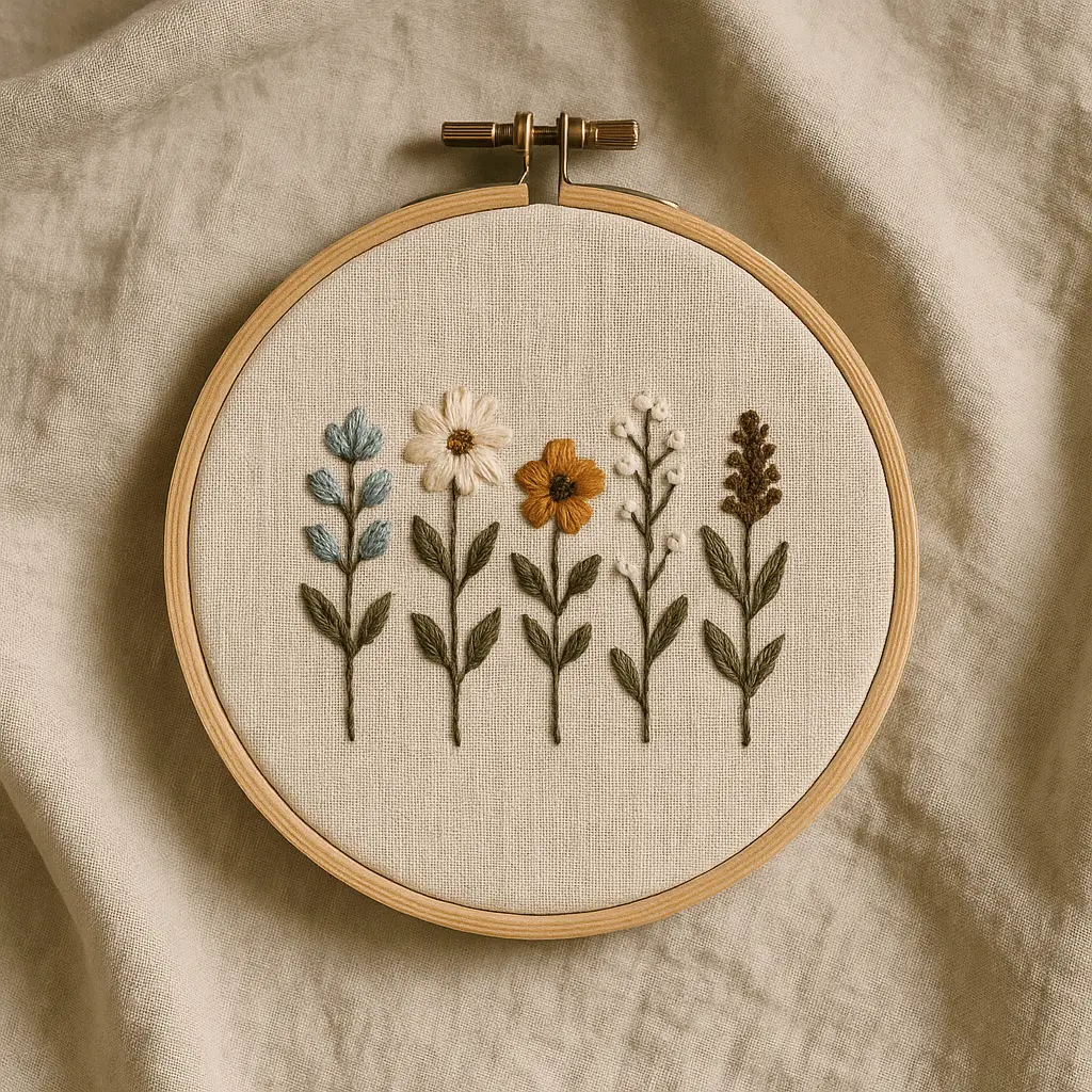 A product photo of Embroidered Hoop Art from Thimble & Thicket.