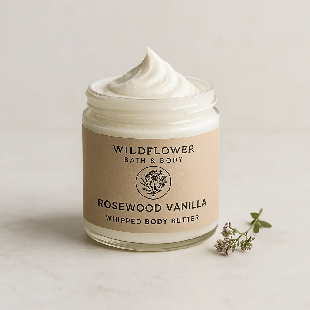 A product photo of Whipped Body Butter - Rosewood Vanilla from Wildflower Bath & Body.
