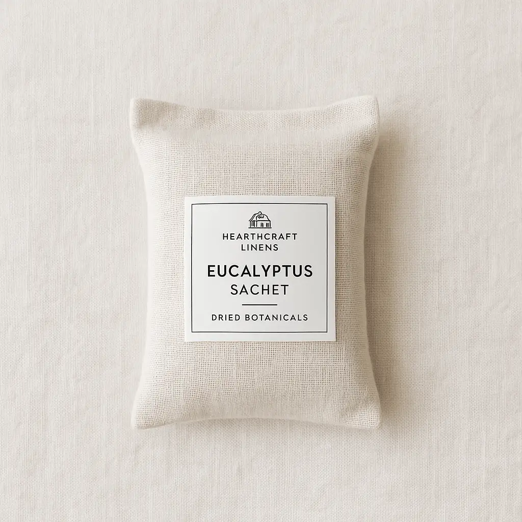 A product photo of Botanical Sachet from Wildflower Bath & Body in the 'Eucalyptus' scent.