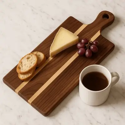 A product photo of Two-tone Serving Board from Bow River Woodworks.