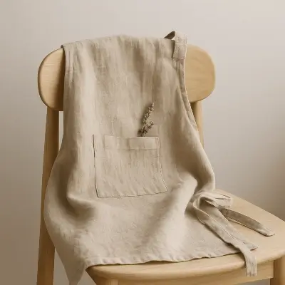 A product photo of Linen Apron from Hearthcraft Linens.
