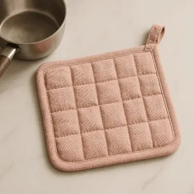 A product photo of Quilted Potholder from Hearthcraft Linens.