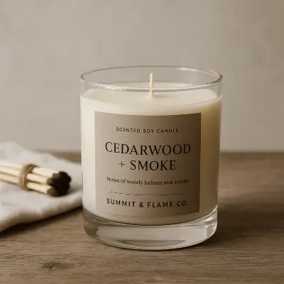 A product photo of Soy Candle (Glass Jar) from Summit & Flame Co..